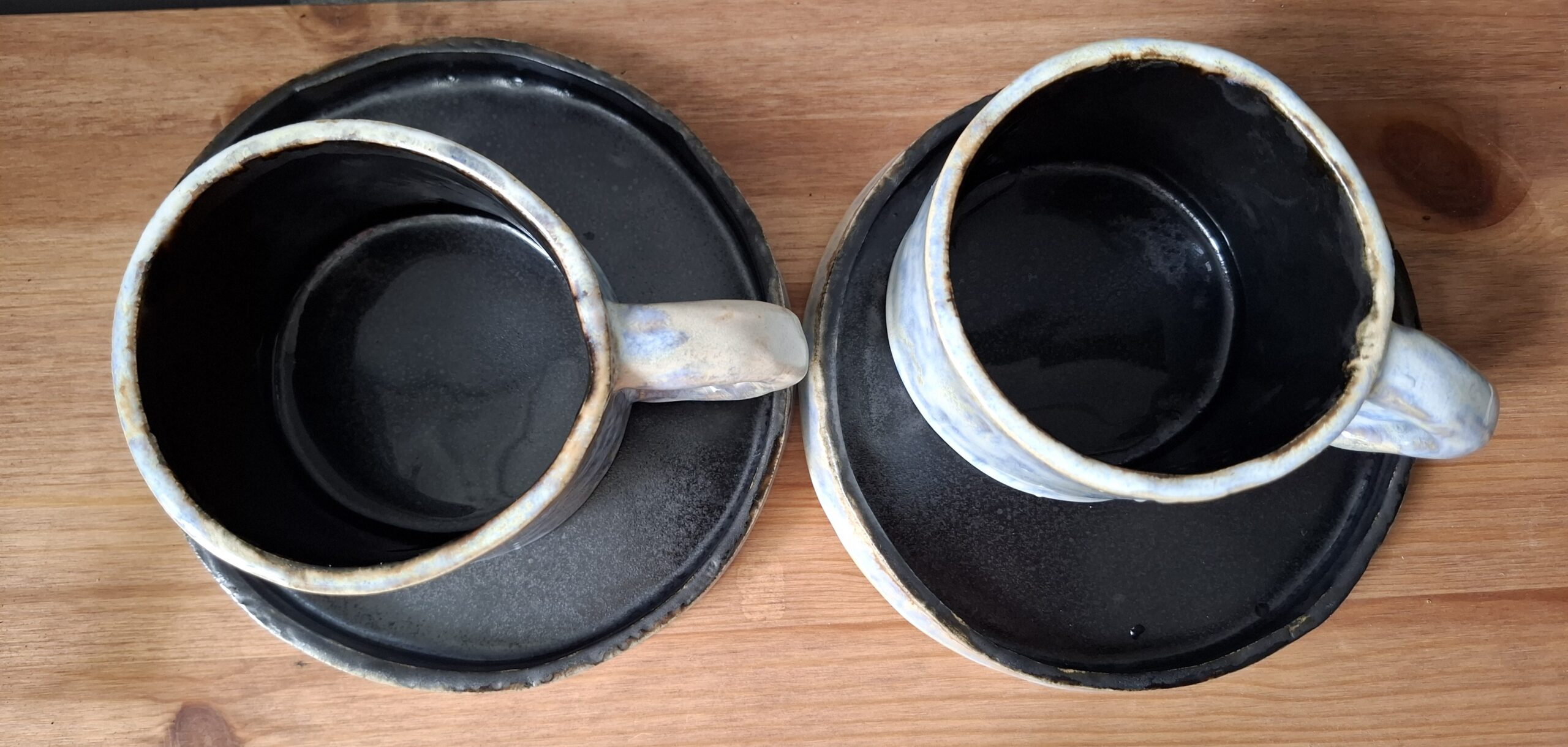 Zestaw filiżanek ze spodkami - Grey - obrazek 5