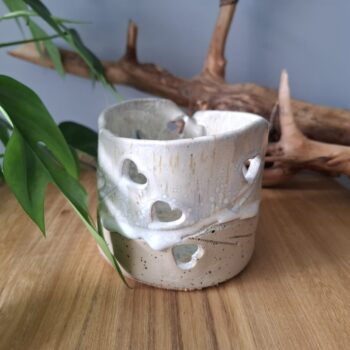 Świecznik – serduszka na gałązce