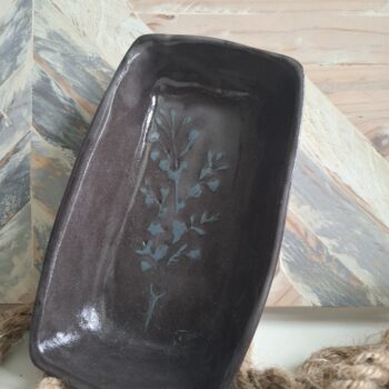 Miska z niebieskim kwiatkiem